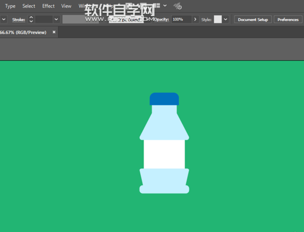 ai怎么畫礦泉水瓶