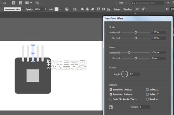 ai怎么畫電腦芯片