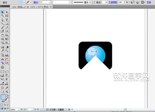 ai怎么設計QAD標志