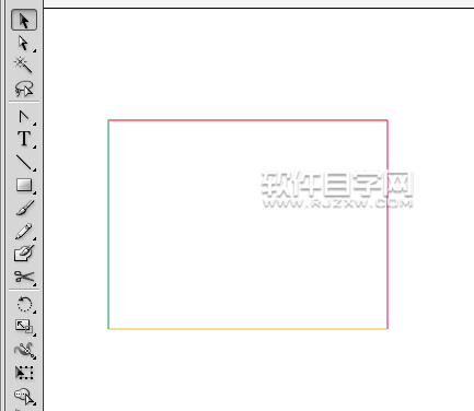 ai矩形描邊不同色