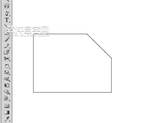 AI中給矩形裁切一角