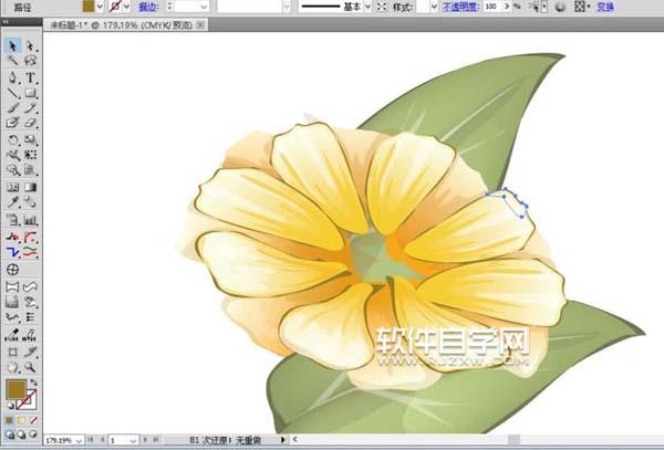 ai怎么畫紫薇花的形狀