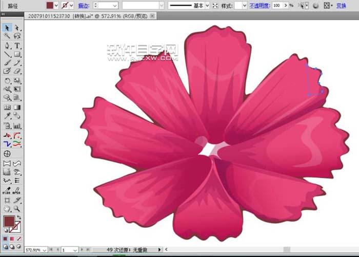 用AI設計波斯菊畫法