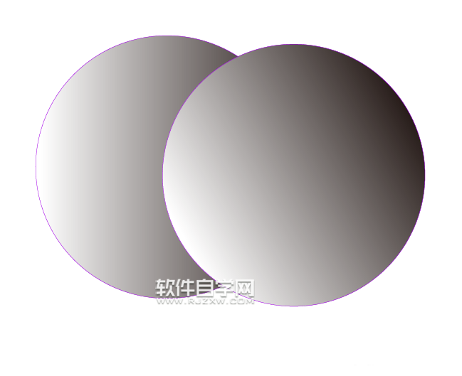Ai怎么繪制漸變雙圓形