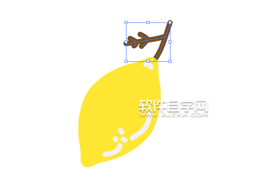 AI怎么繪制檸檬圖案