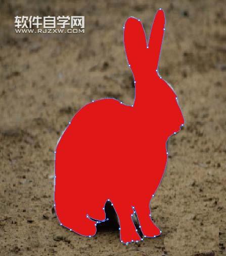 ai怎么繪制兔子剪影