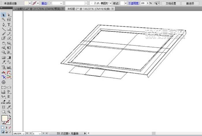 AI怎么畫展示臺(tái)設(shè)計(jì)模型