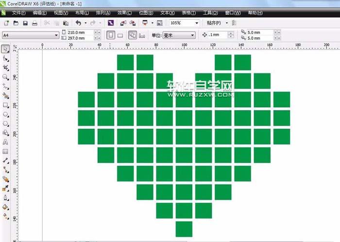 cdr心形相框怎么設計？