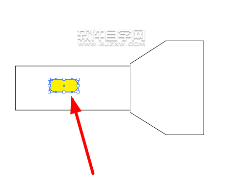 AI怎么繪制一個簡單的手電筒圖案