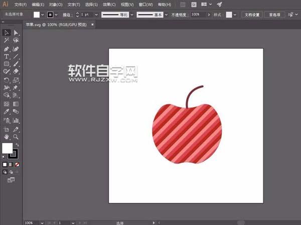 AI蘋果繪制網格風