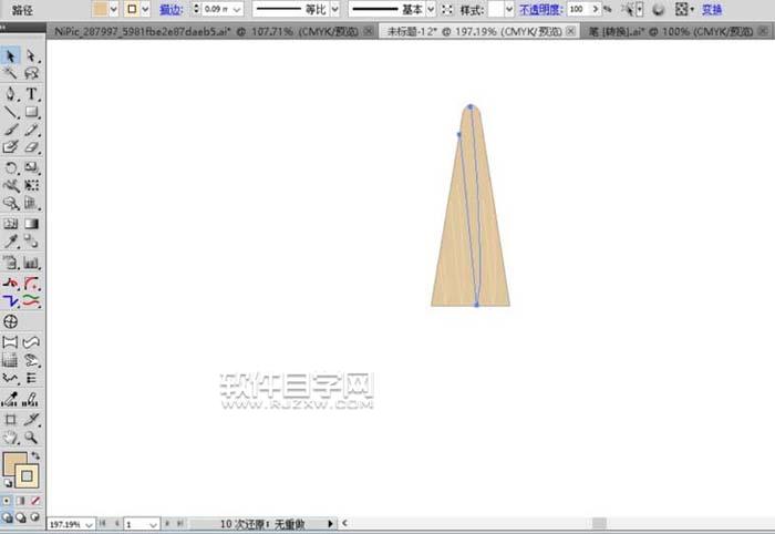 用AI怎么畫圓珠筆