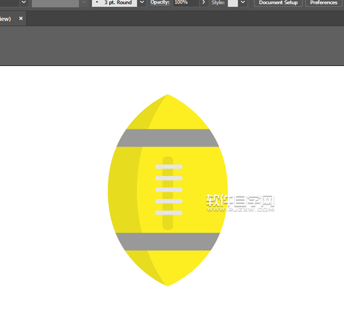 ai怎么畫英式橄欖球？