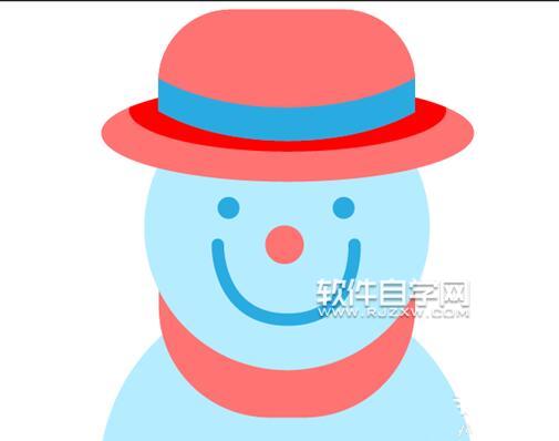 ai怎么繪制圣誕雪人