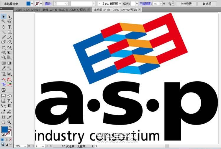AI怎么繪制E字母的LOGO