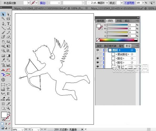 ai怎么繪制丘比特愛天使