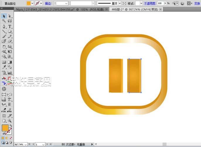 AI怎么繪制各種播放器按鈕