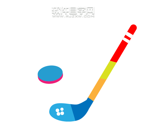 AI怎么繪制冰球棍圖案