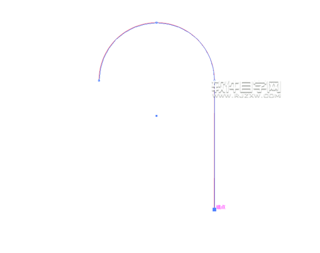 ai繪制拐杖圖標的方法