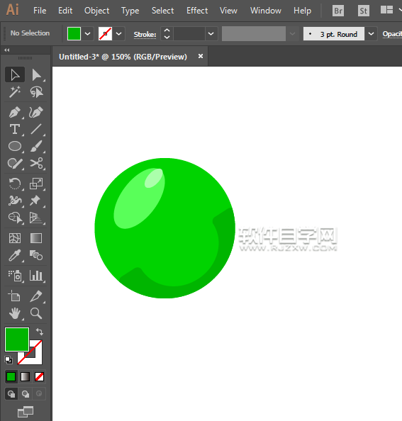 ai怎么繪制青葡萄？