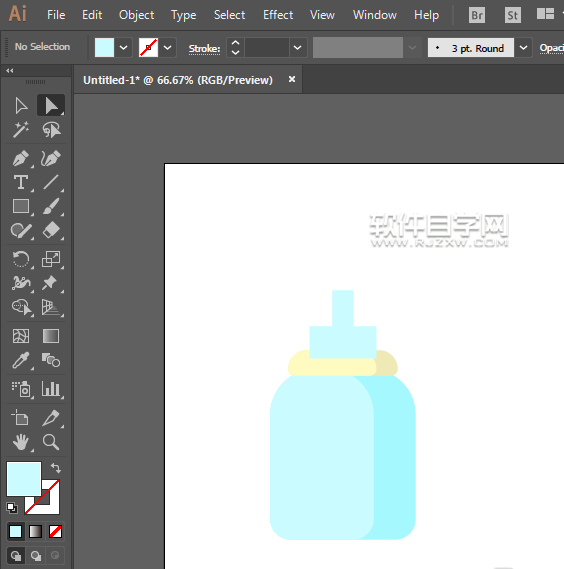 ai怎么畫奶瓶呢？
