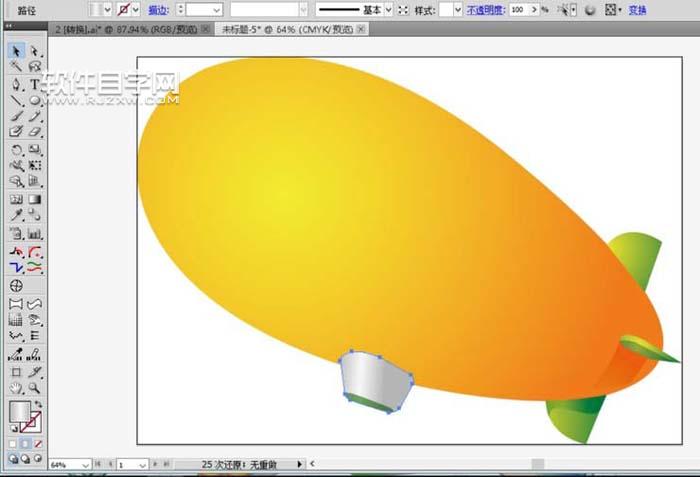 ai飛艇圖標怎么繪制？