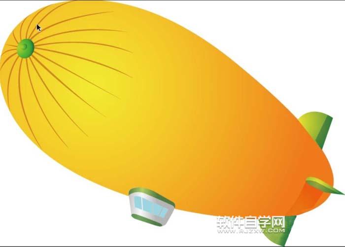 ai飛艇圖標怎么繪制？