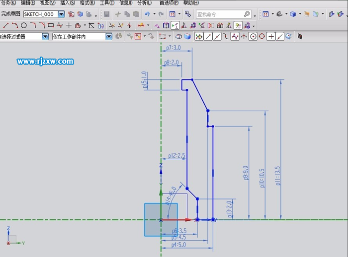 UG10.0繪制滾花建模圖案教程