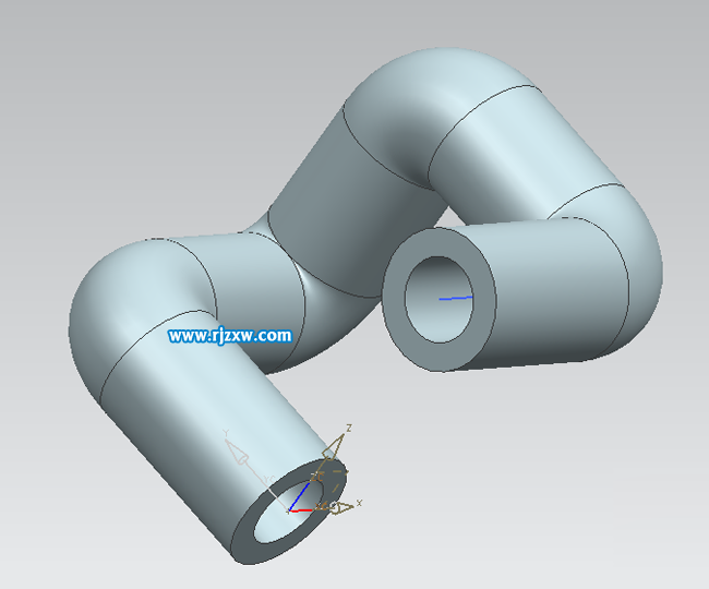 用ug畫一根彎曲的管子