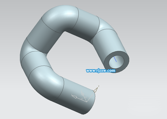 用ug畫一根彎曲的管子