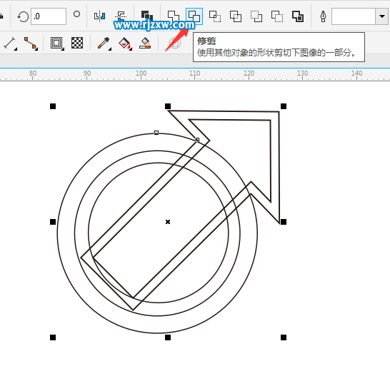 Coreldraw軟件的修剪技巧介紹