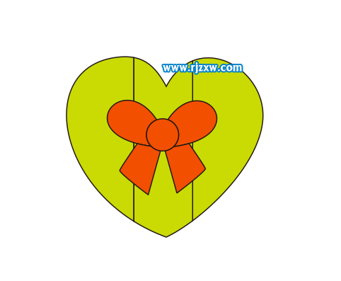 CDR設(shè)計(jì)蝴蝶心結(jié)簡(jiǎn)筆畫(huà)教程