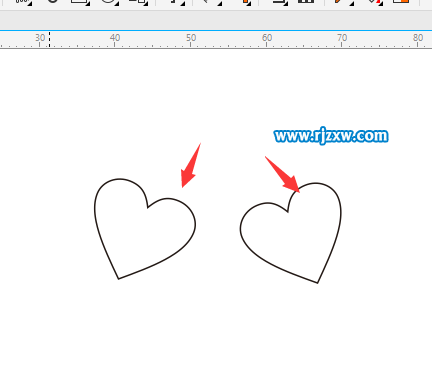 CDR繪制櫻桃心簡筆畫教程