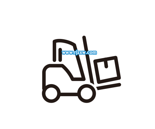 CDR繪制叉車簡筆畫教程