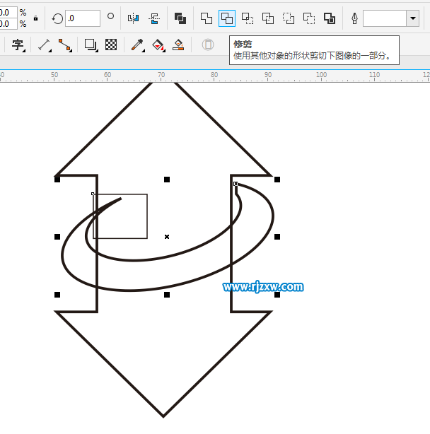 CDR繪制上下箭頭原創(chuàng)教程