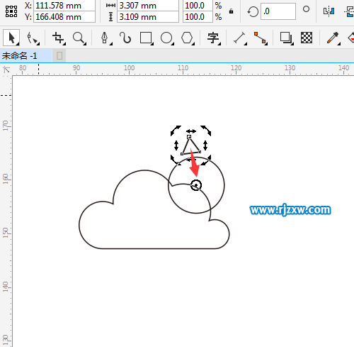 CDRX8設計晴轉小雨圖標教程
