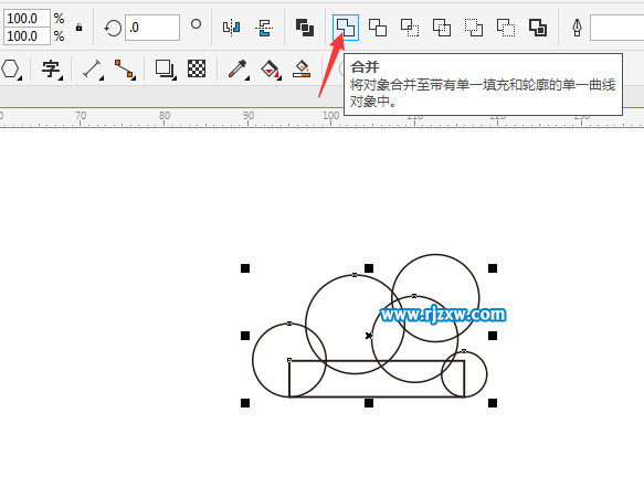 CDRX8設計晴轉小雨圖標教程