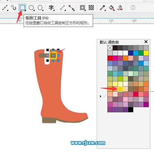 CDR繪制女士高跟鞋