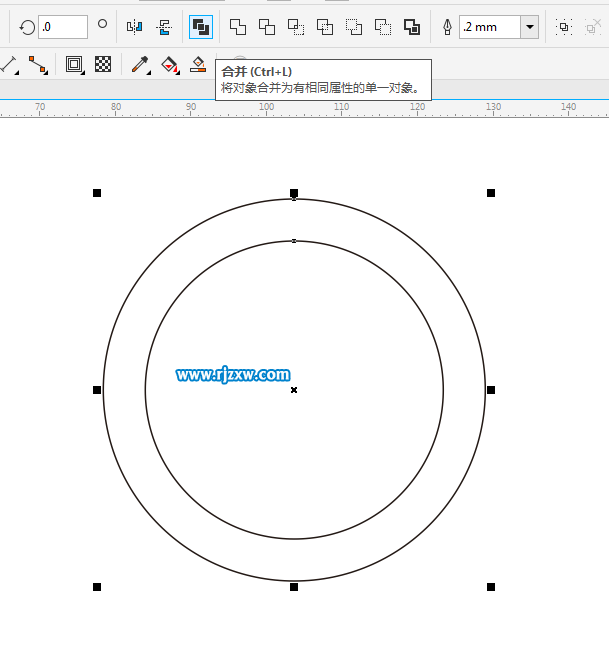 用CDR造形功能修剪圖標(biāo)