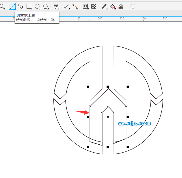 用CDR造形功能修剪圖標(biāo)