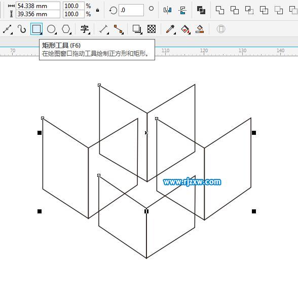 CDR繪制四個立體圖的介紹