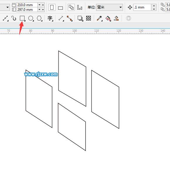 CDR繪制四個立體圖的介紹