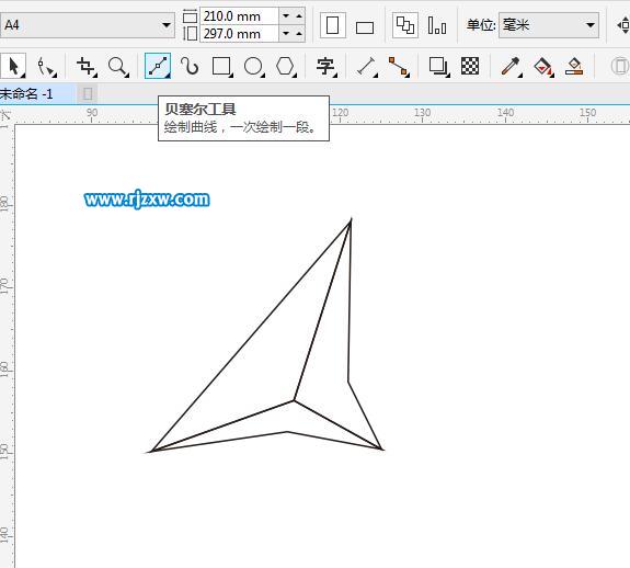CDR怎么三角立體圖形