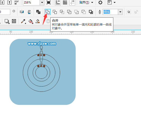 CorelDRAW X8怎么設(shè)計船舵的圖形？