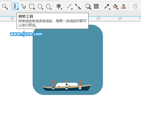 CorelDRAW X8怎么設(shè)計帆船圖案呢？