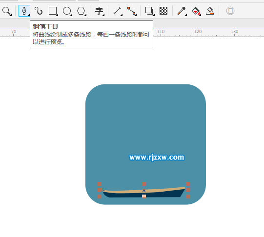 CorelDRAW X8怎么設(shè)計帆船圖案呢？