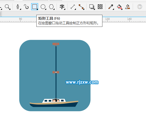CorelDRAW X8怎么設(shè)計帆船圖案呢？