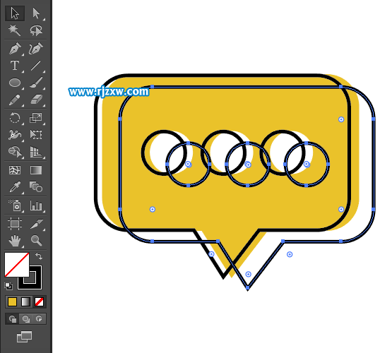 卡通簡(jiǎn)易APP信息圖標(biāo)怎么用AI設(shè)計(jì)