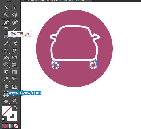 找車找人的圖標怎么用AI設計