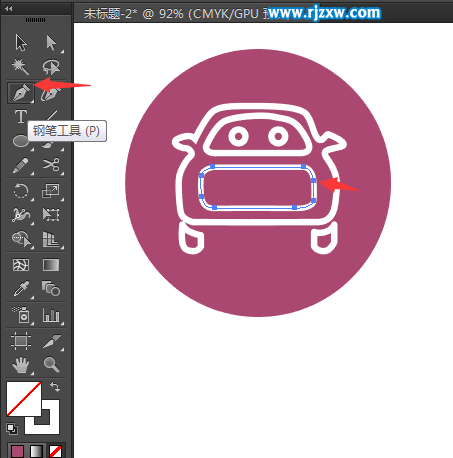 找車找人的圖標怎么用AI設計