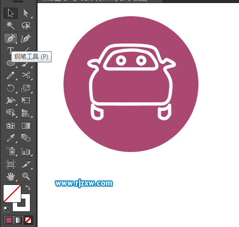 找車找人的圖標怎么用AI設計